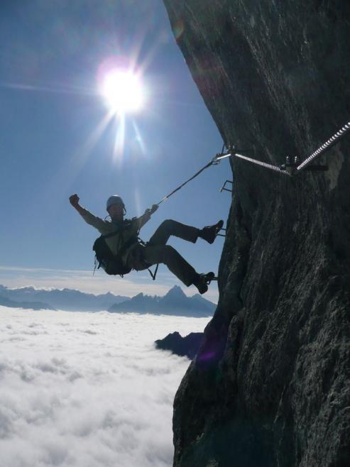 Sonne und Watzmann im Hintergrund