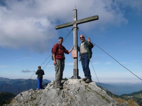 Papi und ich auf dem Gipfel des Risserkogels