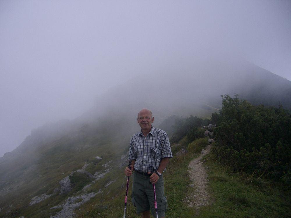 Der Geigelstein im Nebel