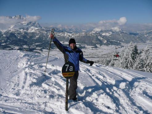 Ich auf der Piste in St. Johann