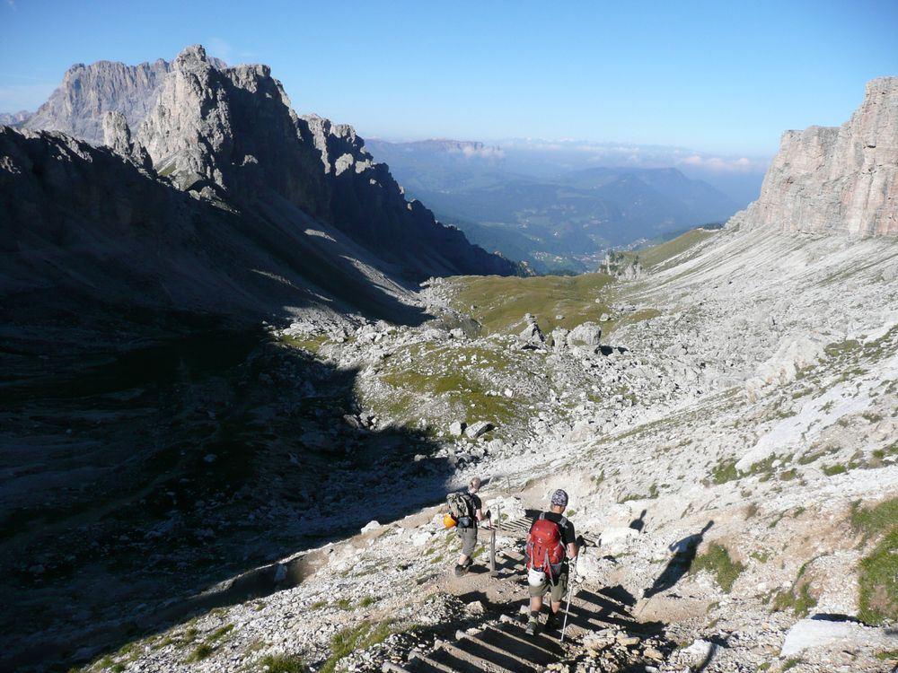 Abstieg zum Cir Joch