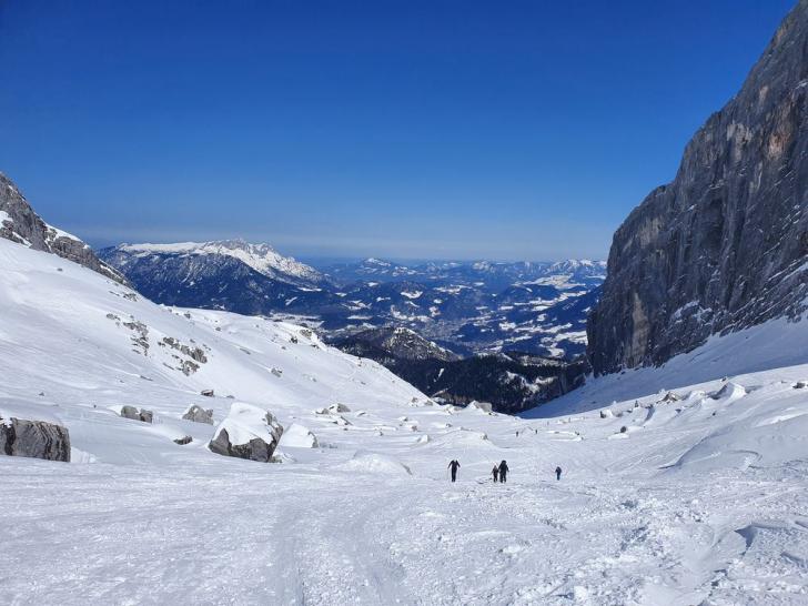 Mittelschwere Skitour zum 3. Watzmannkind in den Berchtesgadener Alpen