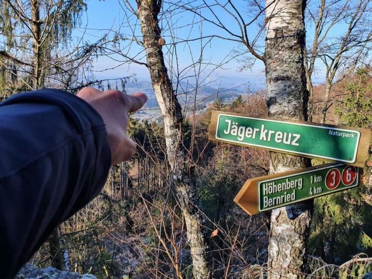 Leichte Wanderung zum Jägerkreuz 800 m im Bayerischen Wald