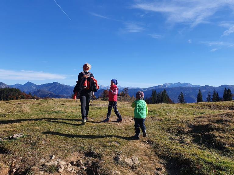 Grassau Oktober 2021 - Drei Almen Wanderung und Hochplatten Berglauf